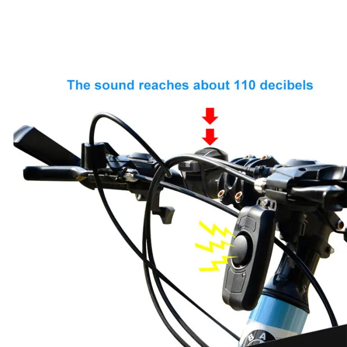 Professional Anti-theft Bike Lock Cycling Security Wireless Remote Control Vibration Alarm 110dB SAL99