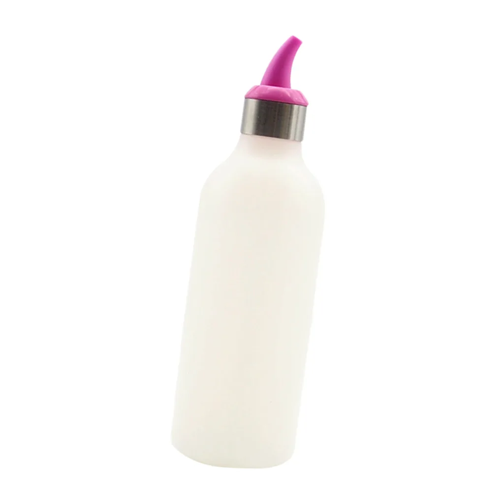 450ml Squeeze Bottle - Condiment Dispenser Ketchup Mustard Sauce Container Orange,Rosy Red,Blue