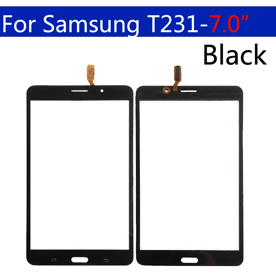 Сменный сенсорный экран 7 0 "для Samsung Galaxy Tab 4 T231 T230 с цифровым преобразователем