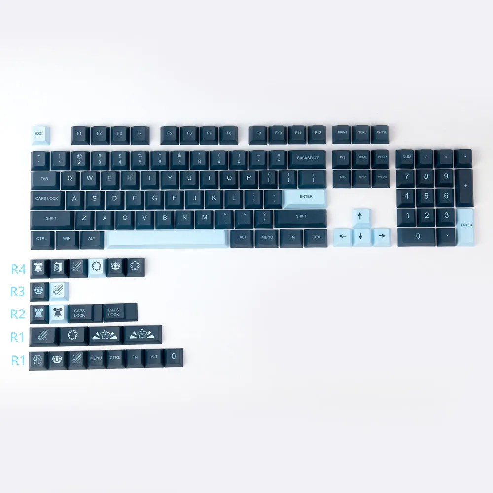 PBT 124 клавиши GMK Comet колпачки для клавиш Вишневый профиль краска-Сублимация 61 64 68 84