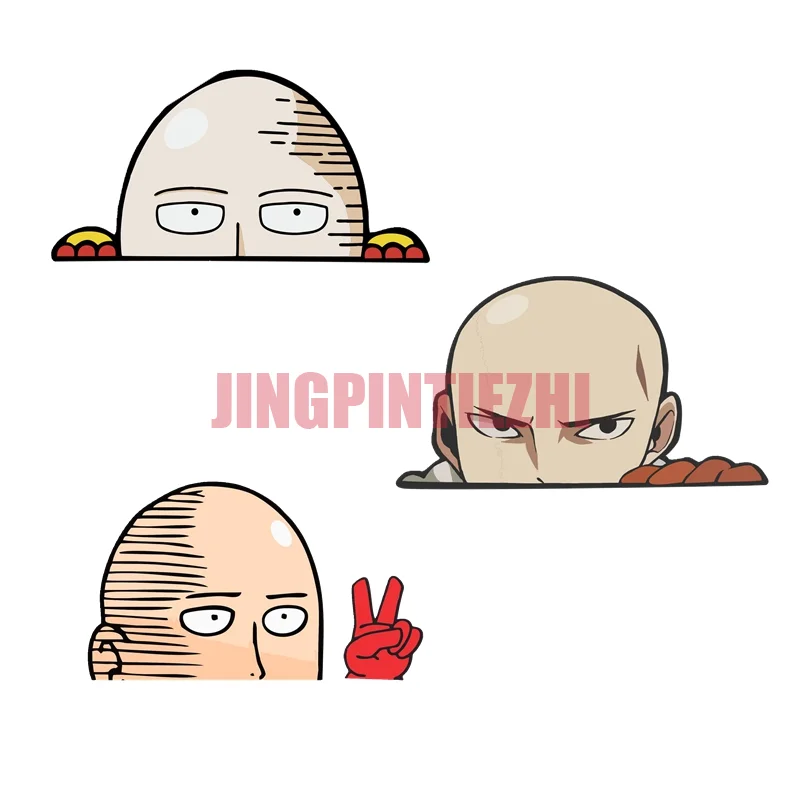 

Ffunny One Punch Man Sticker Peeker Anime Car Sticker Decal Decor for RV Auto Motocross Racing Laptop Helmet Trunk Wall