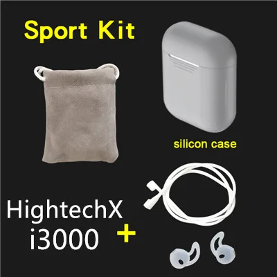 I3000 TWS HighTechX Edition в ушной датчик 1:1 Беспроводное зарядное устройство наушники для Iphone Android - Цвет: i3000 sport gray