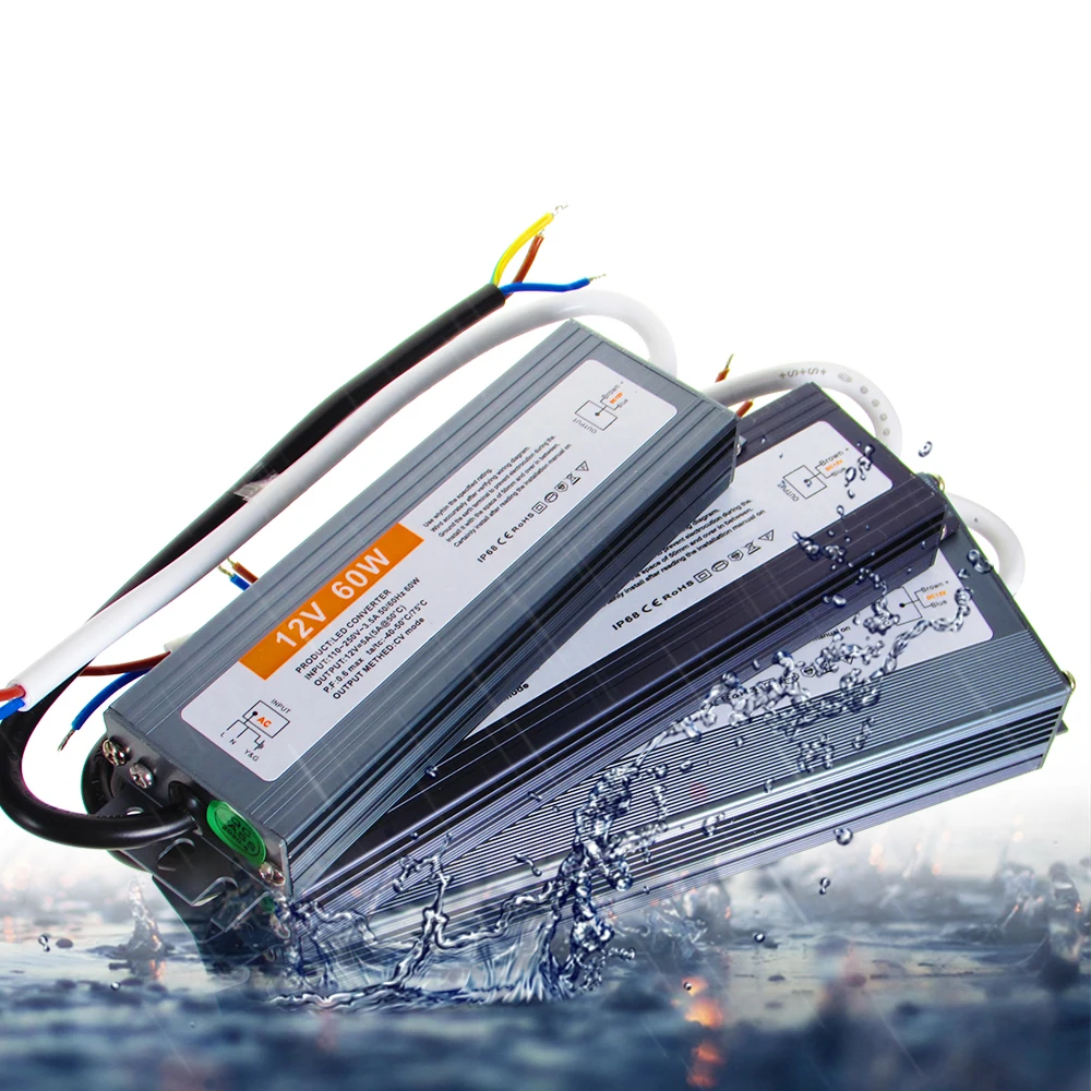 AC DC Transformers 12V 24V Power Supply 12 24 V Volt IP67 IP68 Outdoor Waterproof 24V Power Supply AC-DC 220V TO 12V10W-400W AC DC Transformers 12V 24V Power Supply 12 24 V Volt IP67 IP68 Outdoor Waterproof 24V Power Supply AC-DC 220V TO 12V10W-400W
