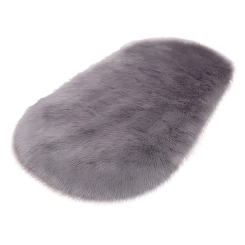 

Area Rug Carpet Home Decor Faux Fur Solid Shaggy Washable Living Room Modern Non Slip Super Soft Floor Mat For Bedroom Rectangle