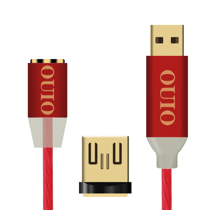 Glow red For Micro Магнитный зарядный кабель для телефона, кабель USB type-c, кабель для быстрой зарядки, магнитный кабель для мобильного телефона, зарядное устройство USB для Iphone11XRxiaomi - Цвет: Glow red For Micro