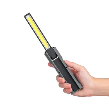 

USB Rechargeable COB LED Work Light Dimmable Flashlight Magnetic Inspection Lamp with Hook Power Bank 2000mAh