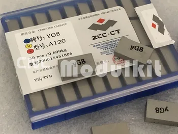

YG8 A120 Non-ferrous Metal Cast ZCC-CT Welding Inserts Cemented Carbide 30pcs CNC Mill Machinery Blade Cutting Tool CNC Modulkit