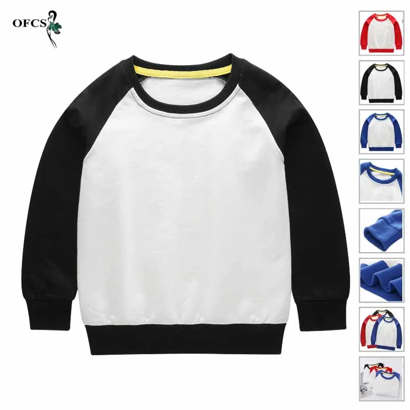 

New Arrival Boys Girls T-shirt Cotton Tees 2-12Year Children's Full Patchwork Black/Red /Blue Fashion Shirt Tops Spring Clothes