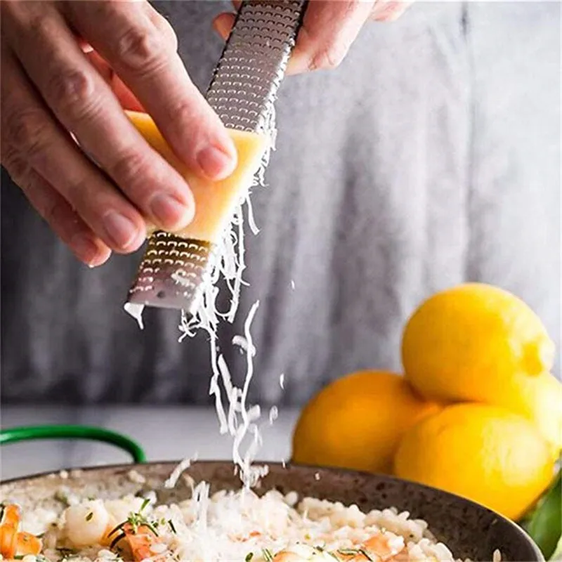 

New Multifunction Stainless Steel Lemon Zester Fruit Peeler Cheese Zester Microplane Grater Fruit Vegetable Tools & Kitchen