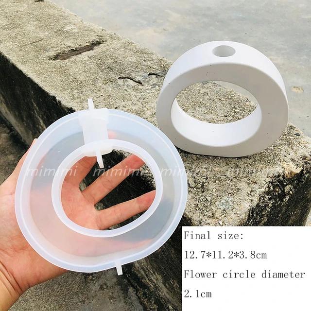 Simple Flower Vase Branch Hydroponic Flower Silicone Mold Acrylic Tube Concrete Flower Stand Mold Clay Epoxy Resin Epoxy Mold A-mold