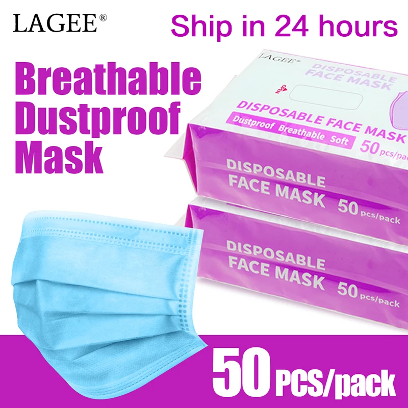 NAGARAKU 50PCS Disposable Dust Mouth Face Mask Protect Haze Beauty Salon Eyelash Extensions Respirable | Красота и здоровье