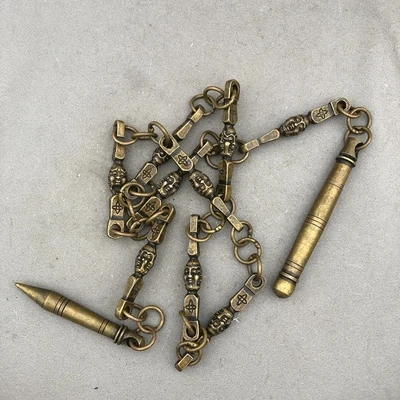 

Antique bronze jiujiebian household film and television props