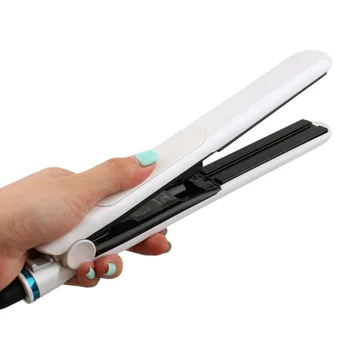 

White Professional Multifunctional Ceramic Vapor Steam Hair Straightener Argan Oil Steam Hair Styling Tool Straightener EU/US