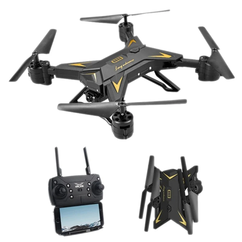 KY601S HD широкоугольная камера ангела wifi FPV Квадрокоптер игрушечный RC Дрон приложение управления вертолетом, 500W 1080P wifi FPV камера черный