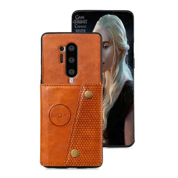 

Card Slot Leather TPU Bumper for Oneplus 8 Pro Case One Plus 8Pro Back Cover Magnet Car Phone Holder for Oneplus 8 Case Oneplus8
