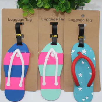 Slipper Travel Accessories Creative Luggage Tag Silica Gel Suitcase Id Address Holder Baggage Boarding Tags Portable Label 1