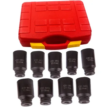

6 Sided Deep Impact Socket Axle Hub Nut Socket 1/2" Drive 29-38mm Remover Tool