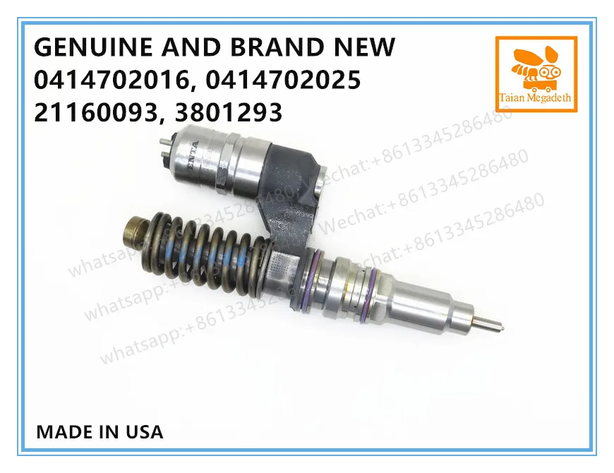 GENUINE AND BRAND NEW DIESEL FUEL UNIT PUMP, INJECTOR 0414702016, 0414702025, 21160093, 3801293