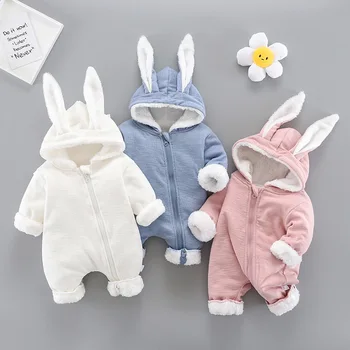 

Newborn Infant Baby Boy Girl Cartoon Hooded 3D Ear Romper Jumpsuit Clothes Baby Winter Clothes New Baby Costume