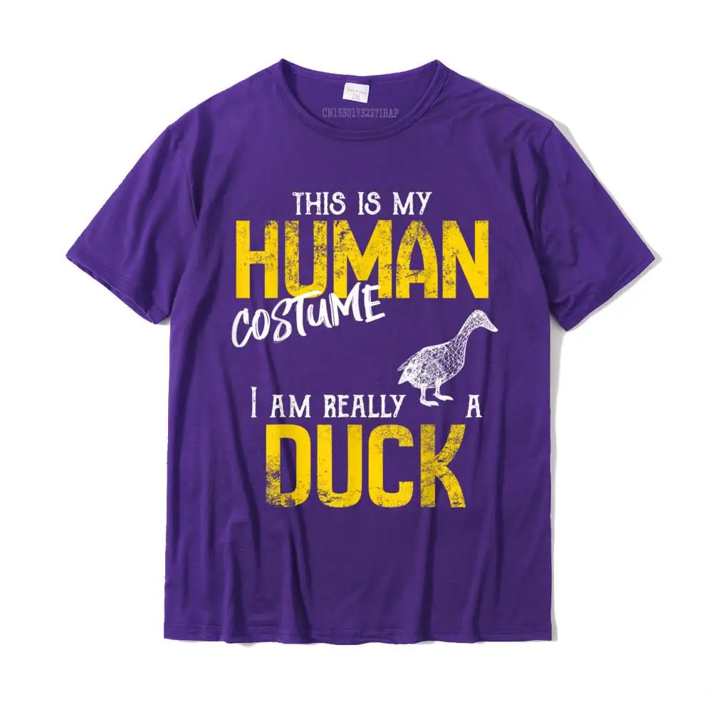 Tops Shirts Tees Duck Costume T-Shirt__MZ16743 VALENTINE DAY Short Sleeve Cotton Crew Neck Male T-Shirt Normal 2021 Discount Duck Costume T-Shirt__MZ16743 purple