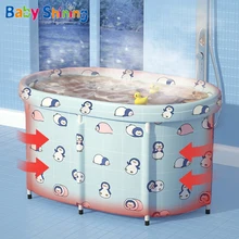 Bathtub Bucket-Pool Swimming Shining Baby Children Adult Household Bathing-Bucket Folding