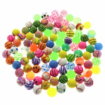 

5pcs/27mm mixed toy balls Bouncy Ball Solid floating bouncing football elastic ball ball of pinball bouncy toys