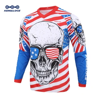 Details about  / 2019 Long Sleeve Men Mtb Jersey Quick Dry Sport Enduro Motocross jersey White