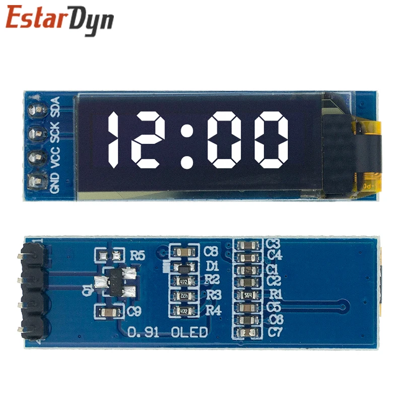 Display Module LCD Display Module OLED Display Module LED Display 0.91 Inch 128X32 IIC Communicate for Arduino