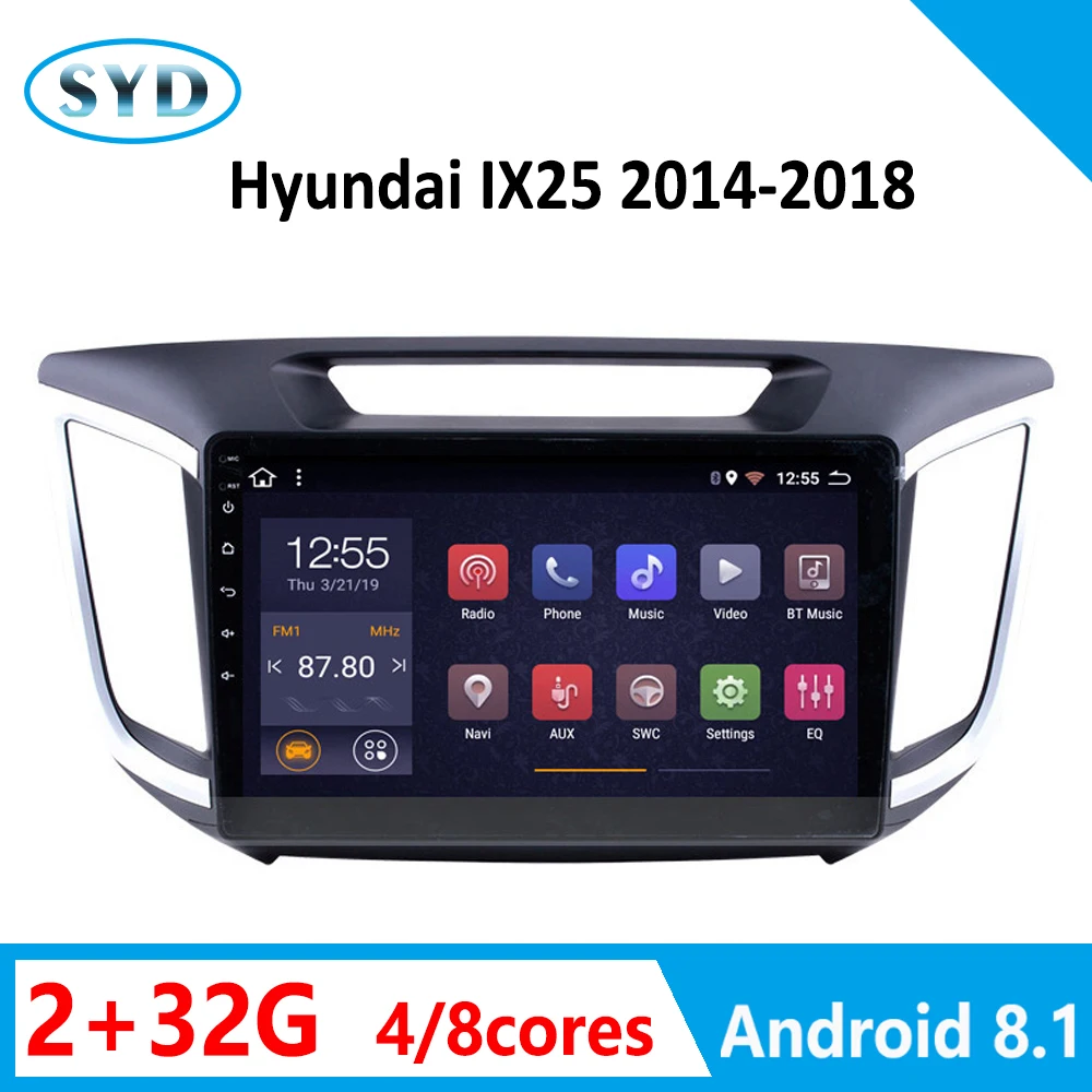 Автомагнитола DVD Android для hyundai creta ix25 2014-2018 Центральный Мультимедиа GPS стерео AM RDS
