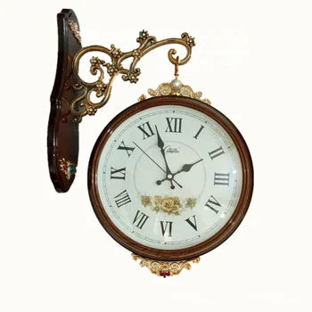 

12 Inches Europe Type Two-sided Wall Clock Mute Sweep Second Quartz Clock Fashion Originality Clocks And Watches