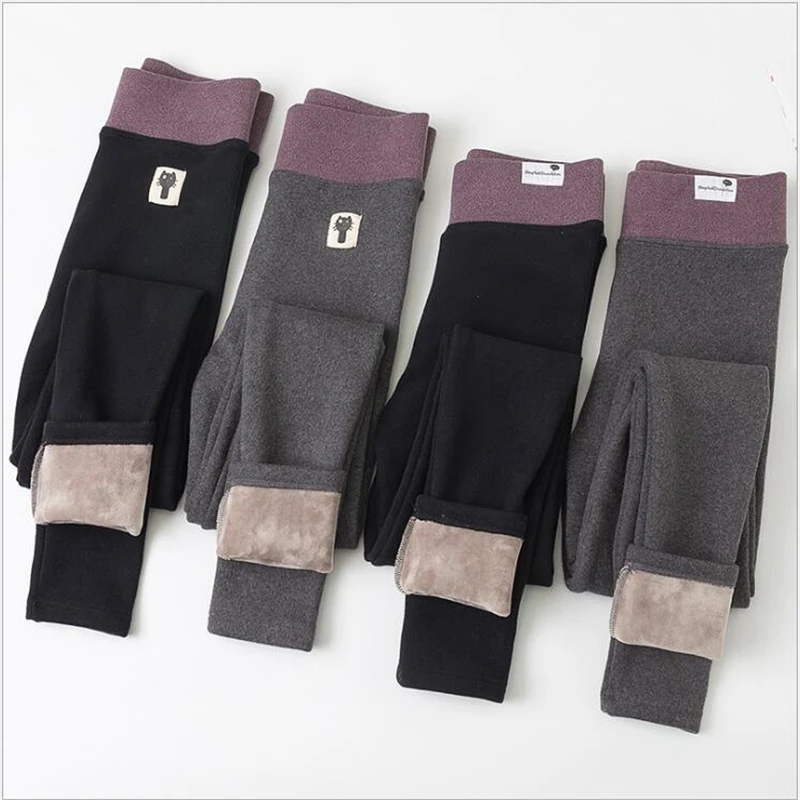 

Women Warm Winter Leggings Women's Plus Velvet Leggings Winter High Waist Thick Super Elastic Leggings Women Winter Z272