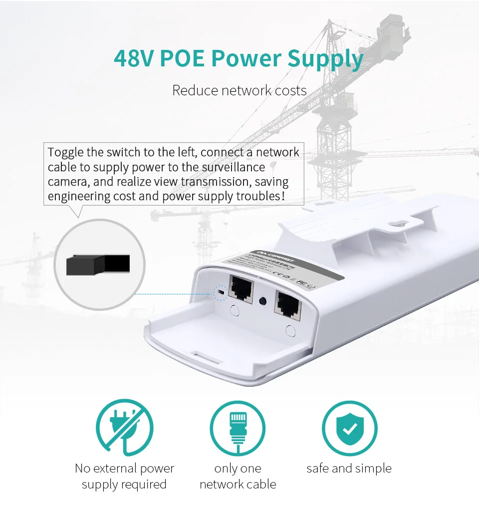 ponto de acesso CPE, antena dupla, nanostation,