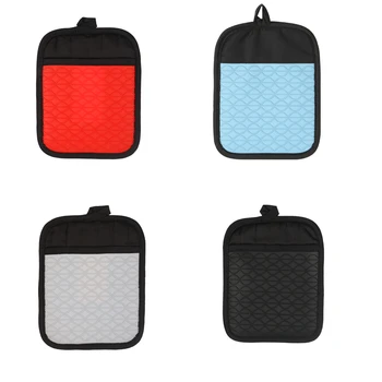 

Square Heat Resistant Silicone Cotton Mat Drink Cup Coasters Non-slip Pot Holder Table Placemat Kitchen Accessories 4 colors