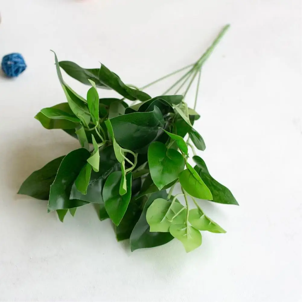 

new 1Pc Cloth Plastic Iron Wire Unfading Waterproof Artificial Plants Simulate Evergreen Hotel Home Decor Art Scrapbooking