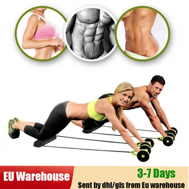 Ab Roller Abdominal Trainer Wheel Arm Waist Leg Multi-functional Fitness Equipment Exercise roller | Спорт и развлечения
