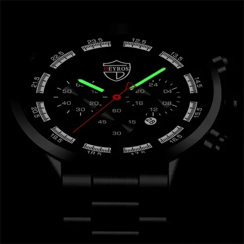 Fashion Mens Watches Luxury Men Sports Gold Stainless Steel Quartz Wrist Watch Man Business Casual Leather Watch часы мужские - Image 3