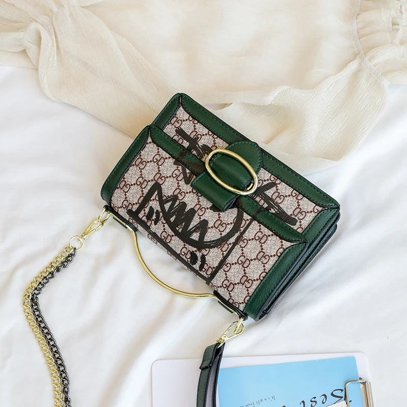 

New 2019 Handbag With European And American Temperament Large Capacity Single Shoulder Bag With Crossbody Small Square Bag