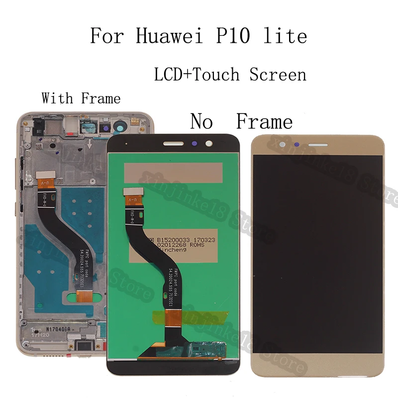 

5.2" high quality For Huawei P10 Lite LCD Display Touch Screen Replacement digitizer Accessories For Huawei P10 Lite Repair kit