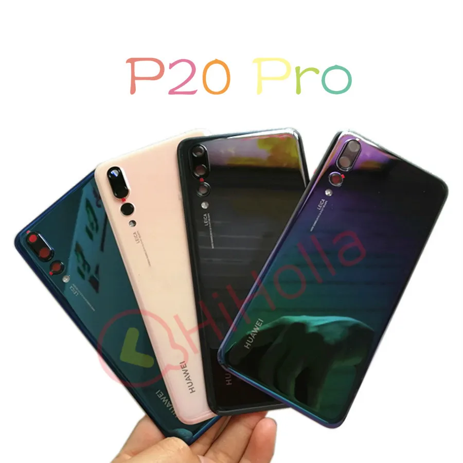 Задняя стеклянная крышка для huawei P20 Pro крышка батареи задняя панель Задняя Дверь Корпус чехол для huawei P20 крышка батареи+ объектив камеры