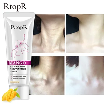 RtopR Neck Firming Cream Wrinkle Remover Whitening Moisturizing V Shape Massage Smooth Anti Aging Repairing