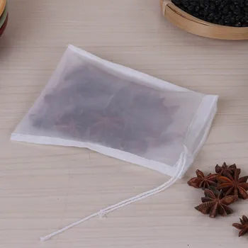 

5pcs Reusable Fine Mesh Nylon Nut Milk Cheese Cloth Filter Bag Cold Brew Coffee Tea Fruit Juice Filter Kitchen Strainers Tools