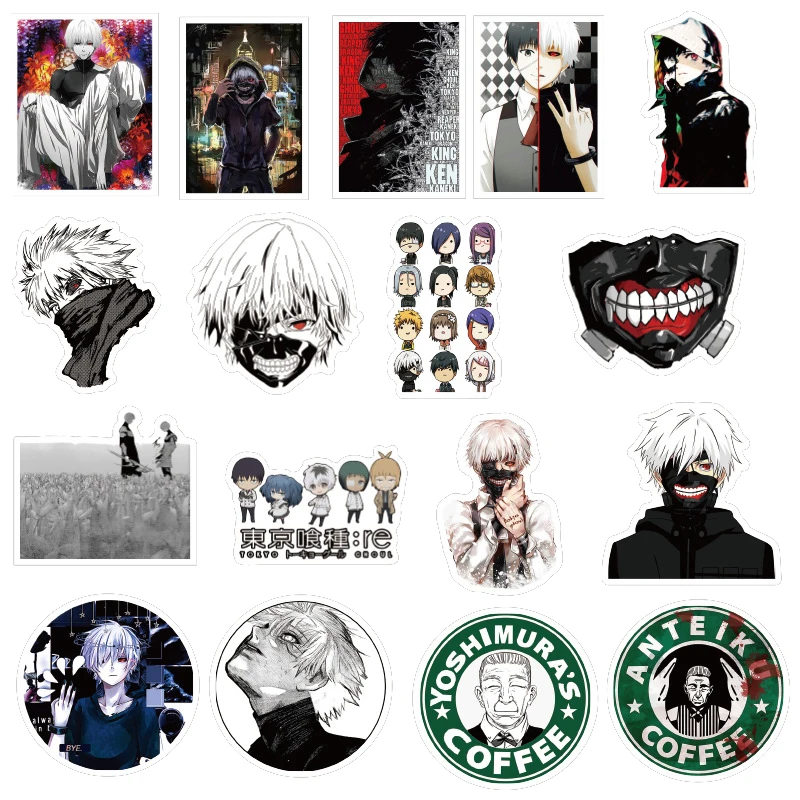 Tokyo Ghoul Stickers - 10/30/50 pcs Pack