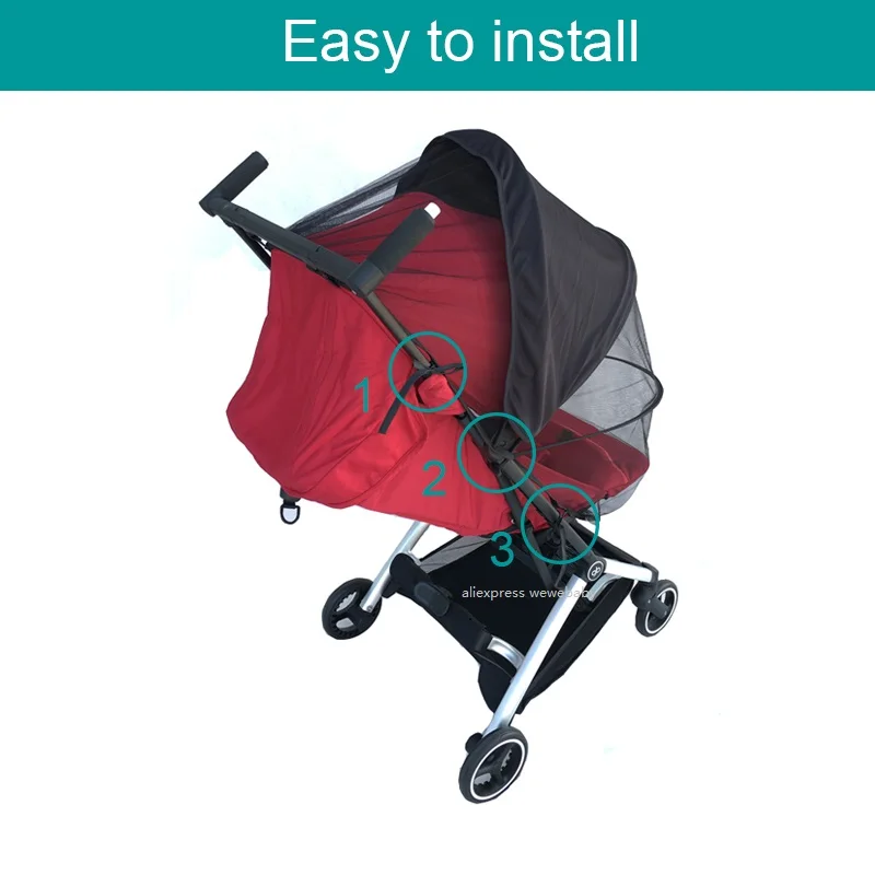 COLU KID® Stroller Accessories Mosquito Net with Sun shade for Cybex Libelle  Goodbaby POCKIT+ All