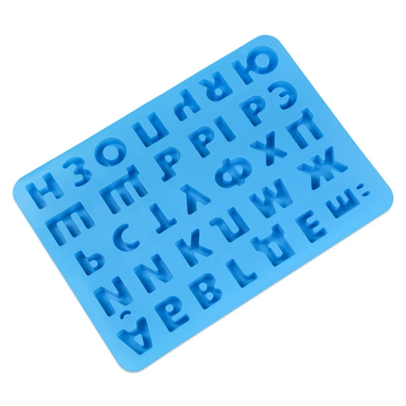 

Russian Letter Pattern Non-sticky Cake Mold Chocolate Mold Recycled Cake Mold Kitchen DIY Baking Tools Easy to Cleaning