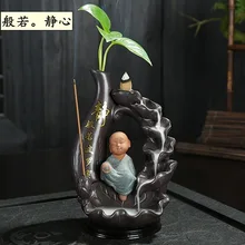 Новинка, увлажнитель воздуха Encens, благовония, много денег, курильница, такие как возвращаются маленькие начинающие монахи башня Сян печи положить часы