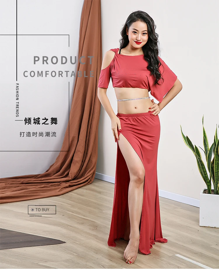 new Bellydance Costume Hot Sale Woman Belly Dance set Top&belly dance skirt belly dance clothes ZM259