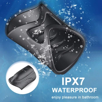 10 Mode Vibrating Penis Massager Ring Dildo Vibrator for Men Chastity Belt Remote Control Testicle Vibrator Sex Toys for Couples 5