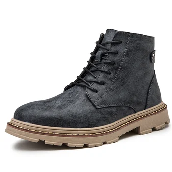 

Men NEW Ankle Boots Suede Leather Warm Winter Boots Outdoor Men Snow Boots Fashion Climbing Men Winter Shoes