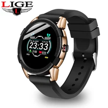 LIGE, Новые смарт-часы для женщин и мужчин, спортивные часы, фитнес-трекер, IP67, водонепроницаемые, пульсометр, кровяное давление, шагомер, Android ios+ коробка