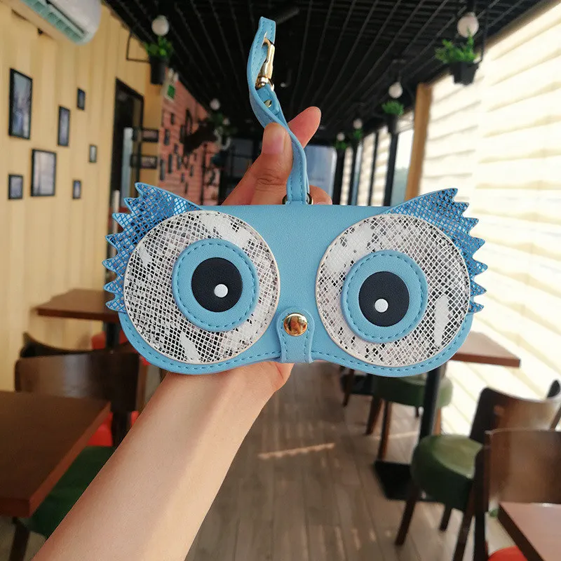 Новинка, Прямая поставка, Чехол для очков из искусственной кожи с цветами, популярные милые Мультяшные животные, женские солнцезащитные очки, защитные очки, сумки - Цвет: fish